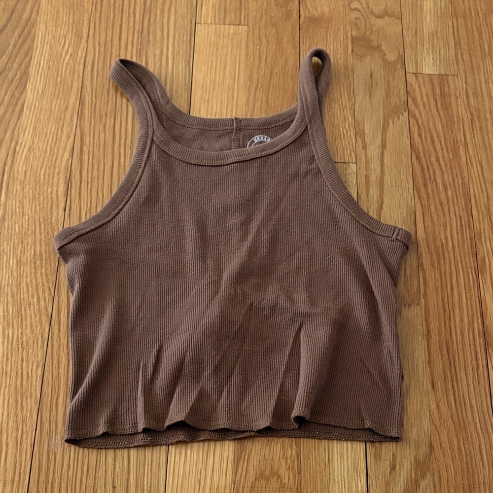 UO 90’s scoop neck top size medium in brown